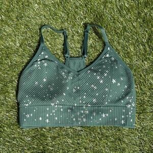 Victorias secret pink active green sports bra